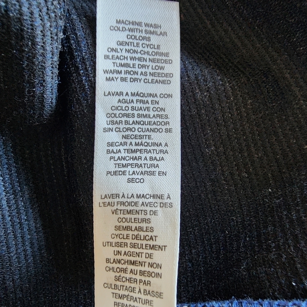 Chico’s Blue 3/4 Sleeve Stretch Top Size 1 (M 8/10) - Picture 6 of 8